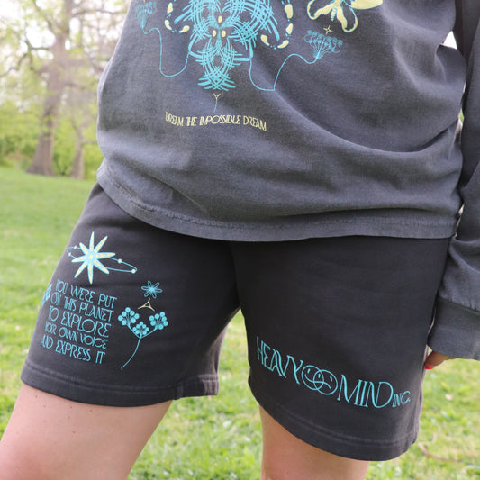 Express Yourself Shorts - Faded Black